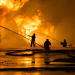 bigstock-Firemen-at-work-on-fire-64608715-500x349